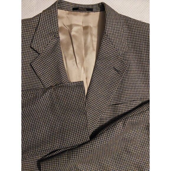 Hart Schaffner Marx Sport Coat Mens 42R  Wool Check Blazer‎ Suit Jacket - Picture 1 of 8